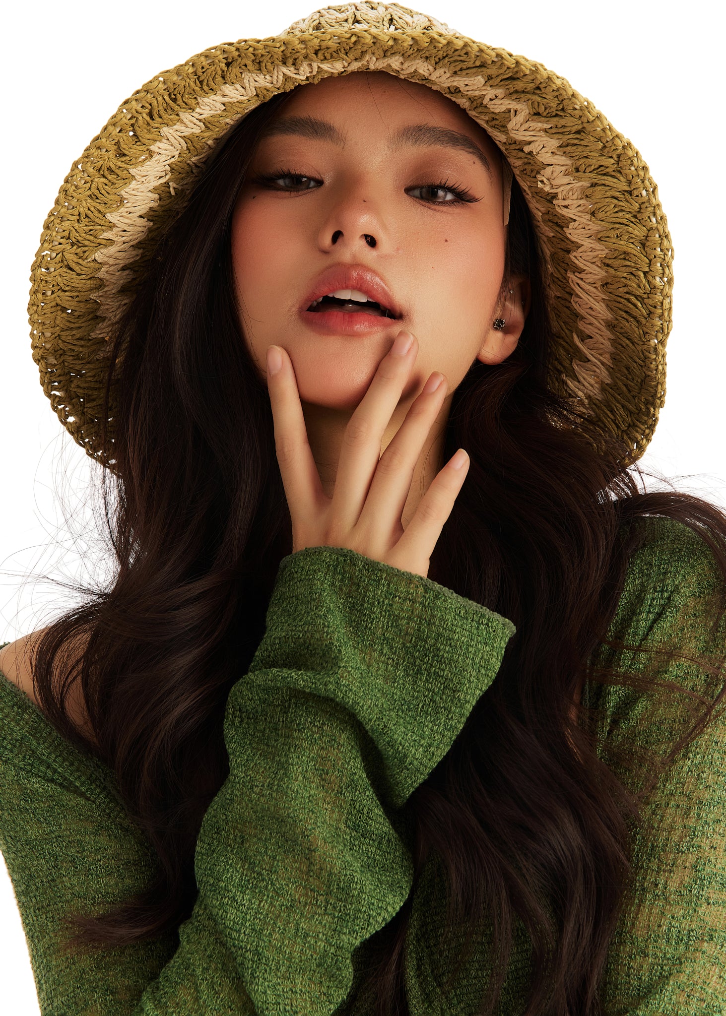 Tuscany Olive Packable Straw Hat
