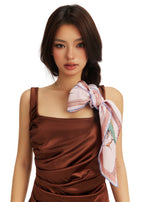 Rome Silk Square Scarf - Roman Blush