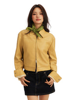 Paisley Silk Bandana Scarf - Soft Olive
