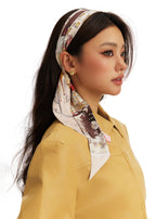 Barcelona Silk Skinny Scarf - Gothic Brown