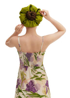 Olah Silk Marshmallow Scrunchie - Olive Cloud