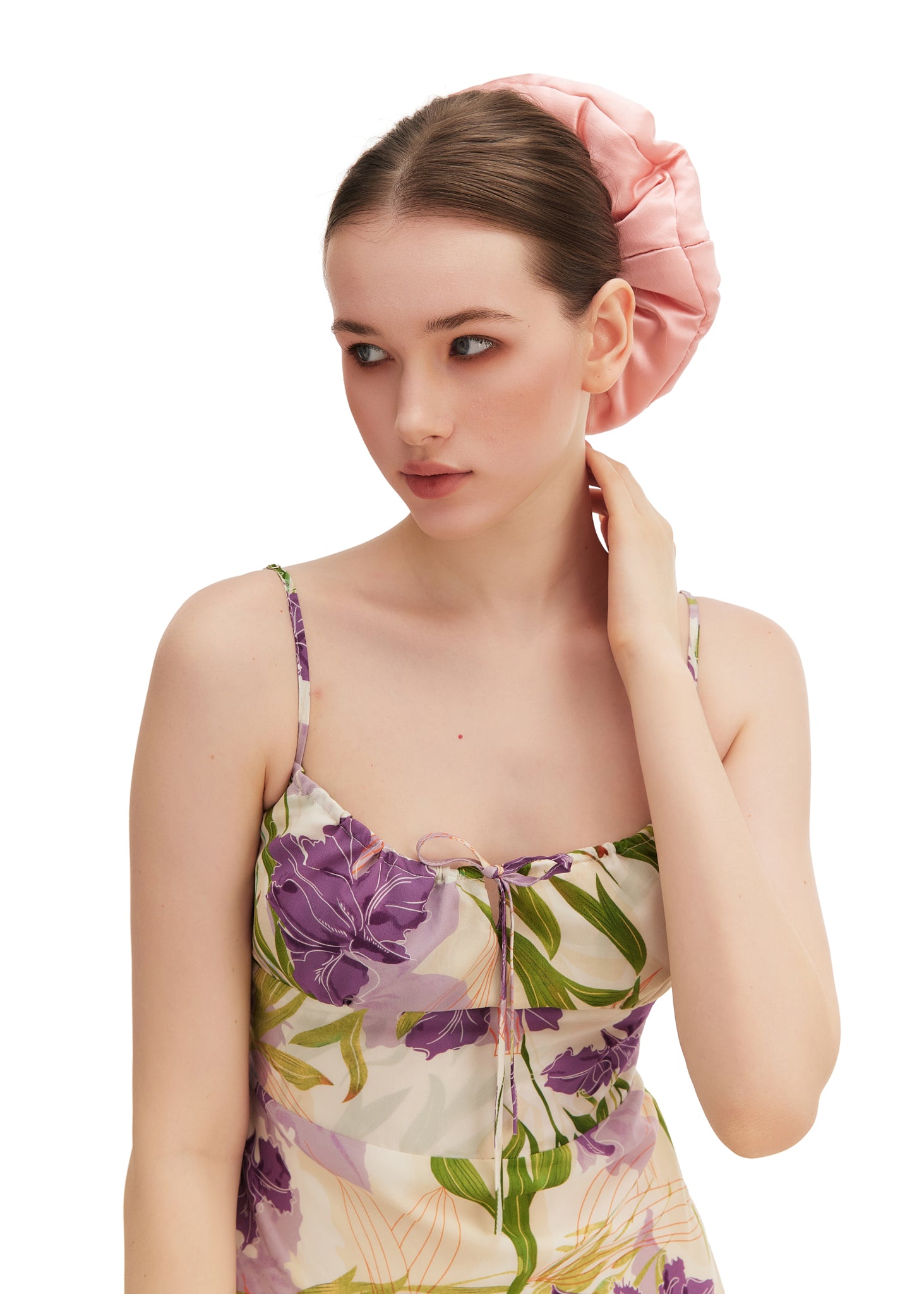 Olah Silk Marshmallow Scrunchie - Blush Pink