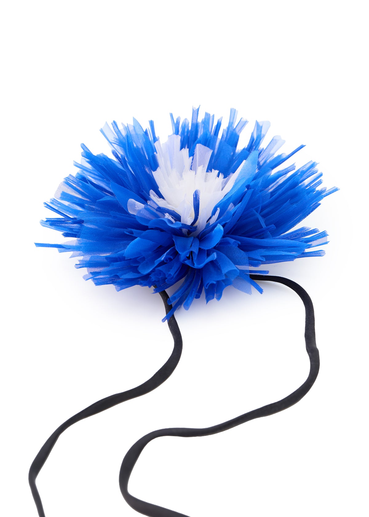 Olah Bloom Silk Flower Pin - Cobalt Dahlia