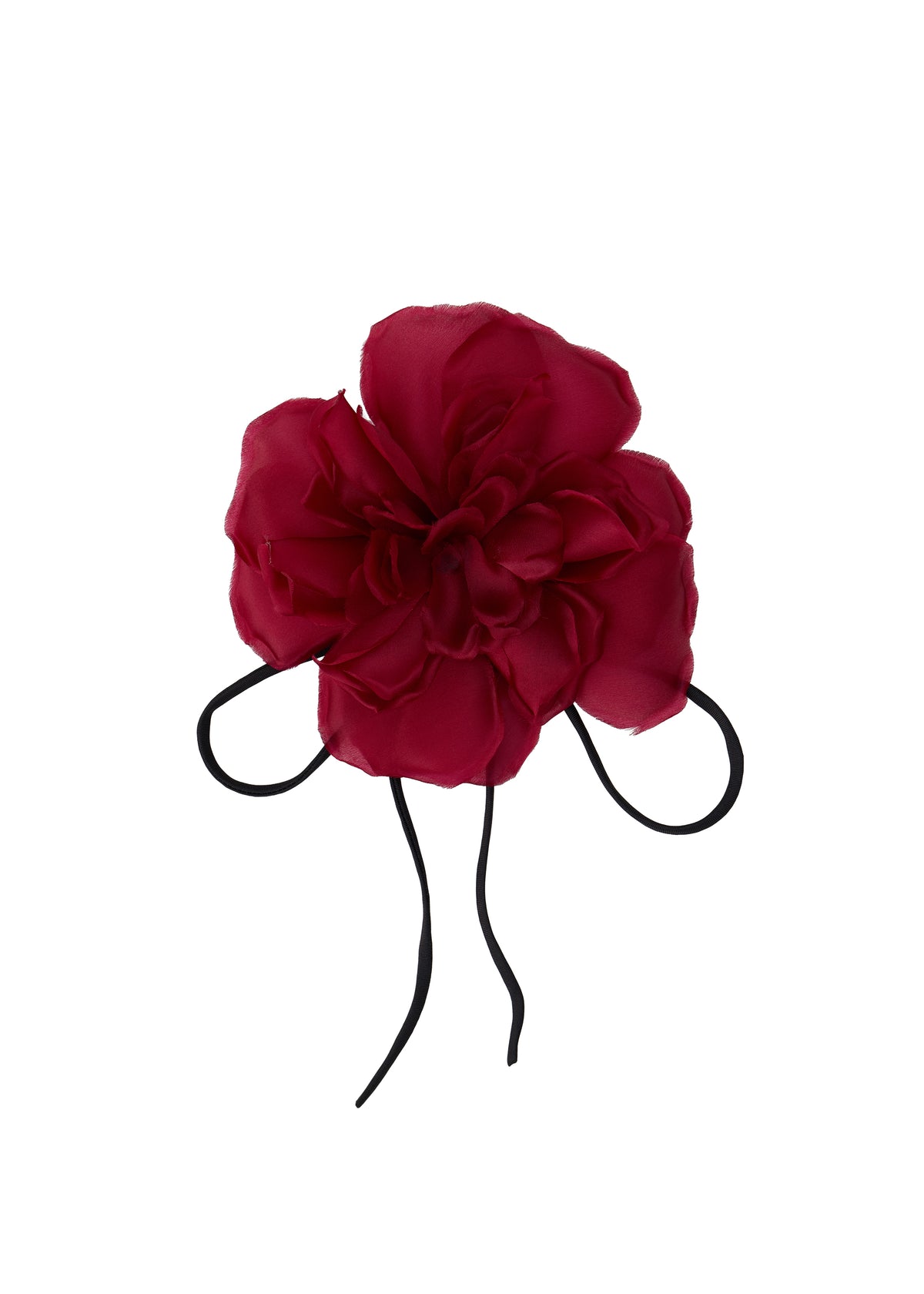 Olah Bloom Silk Flower Pin - Velvet Rose