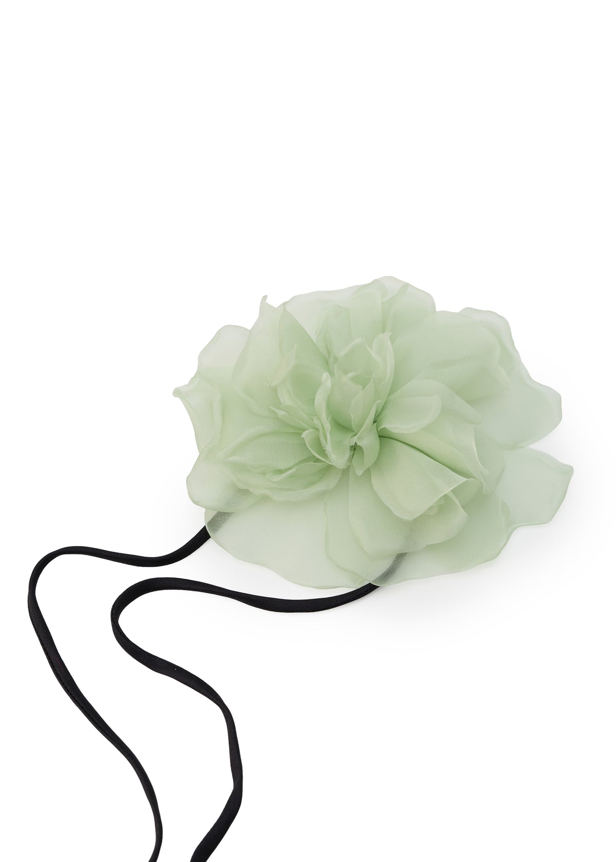 Olah Bloom Silk Flower Pin - Jade Rose