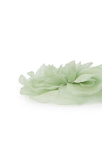 Olah Bloom Silk Flower Pin - Jade Rose