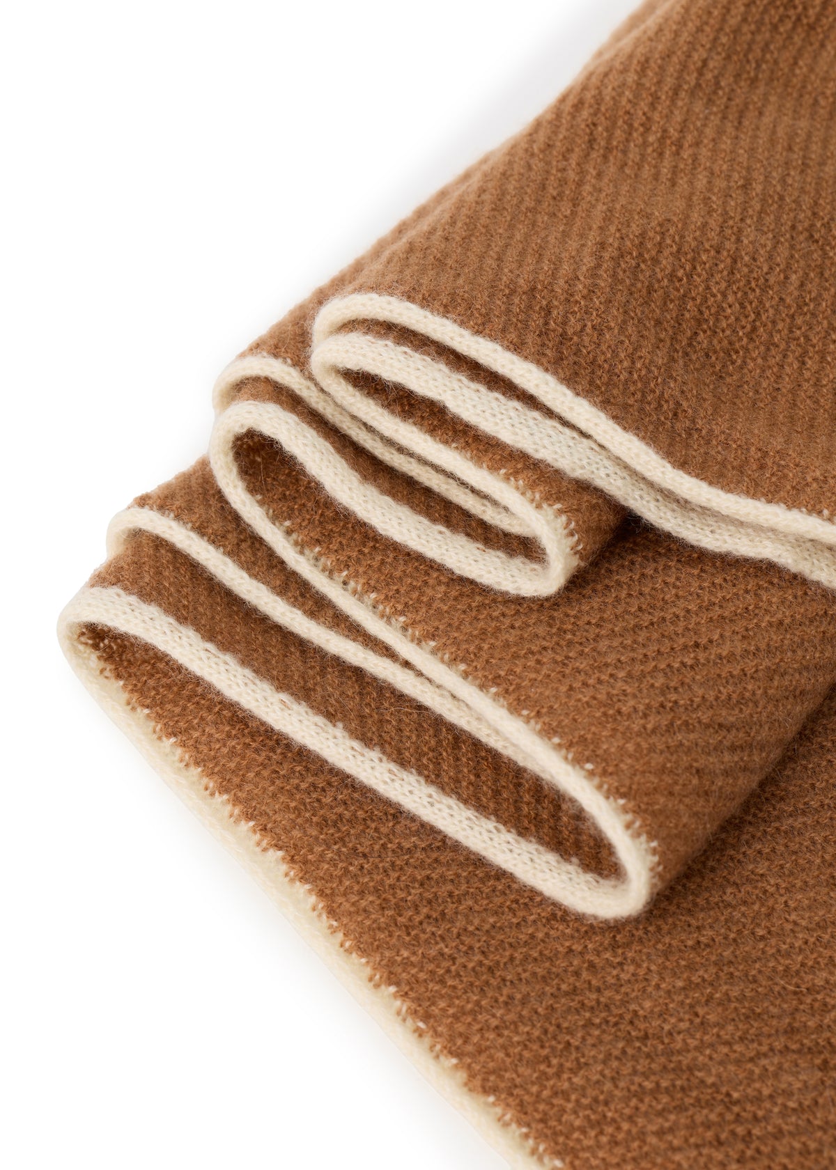 Triangle Cashmere Shawl - Coffee