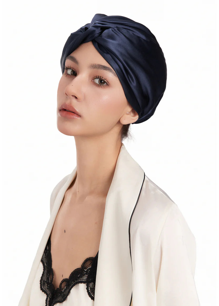 Dream Cloud Beauty Sleep Silk Gift Set - Navy