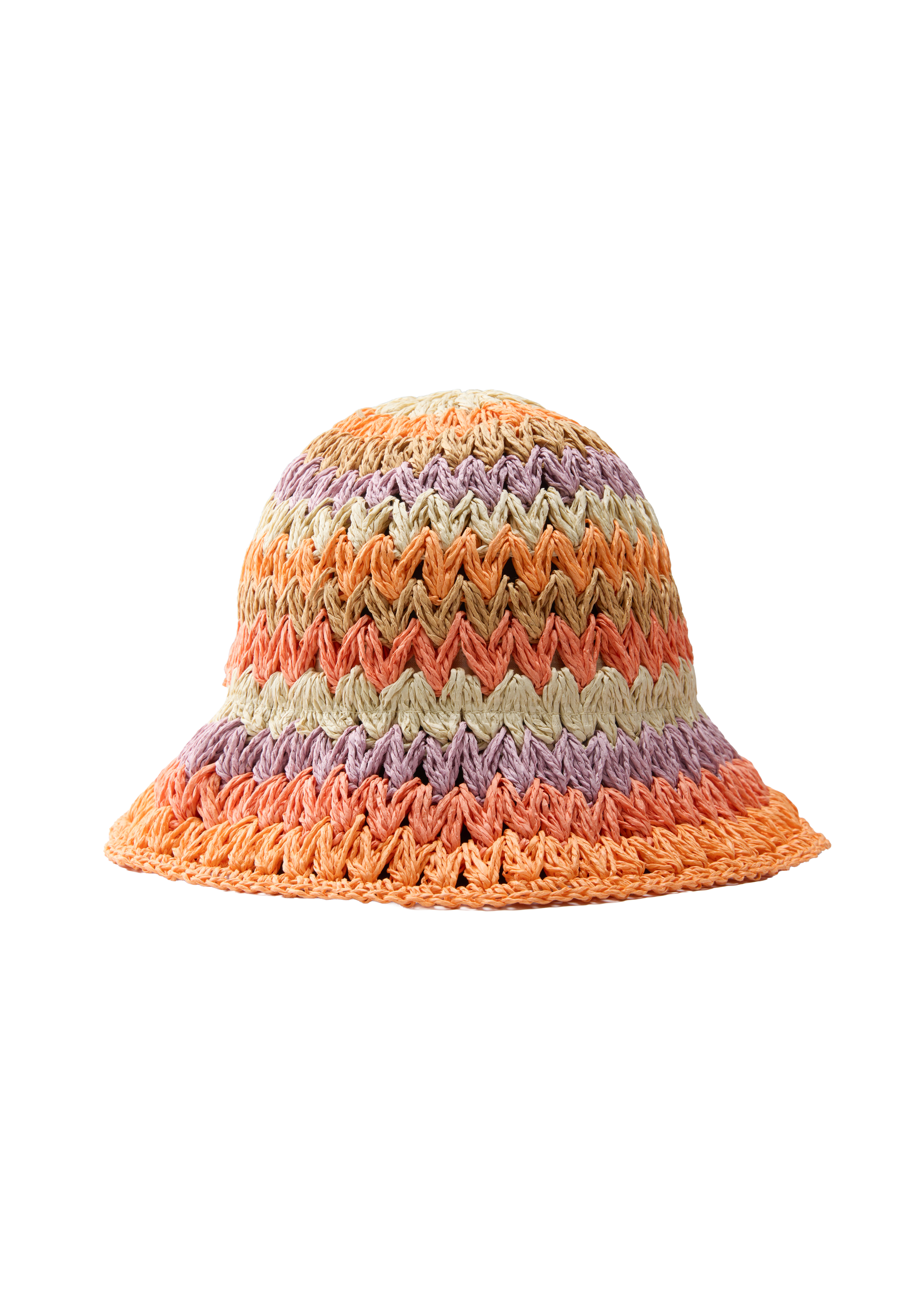 Peach Bellini Packable Straw Hat