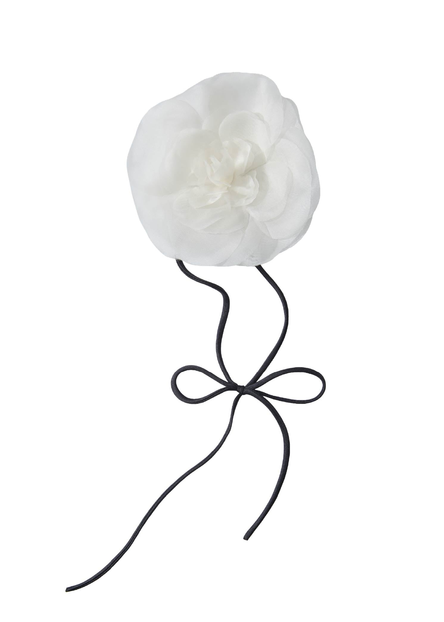 Olah Bloom Silk Flower Pin - Moon Rose