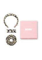 Daisy Silk Hair Ritual Gift Set - Black & White
