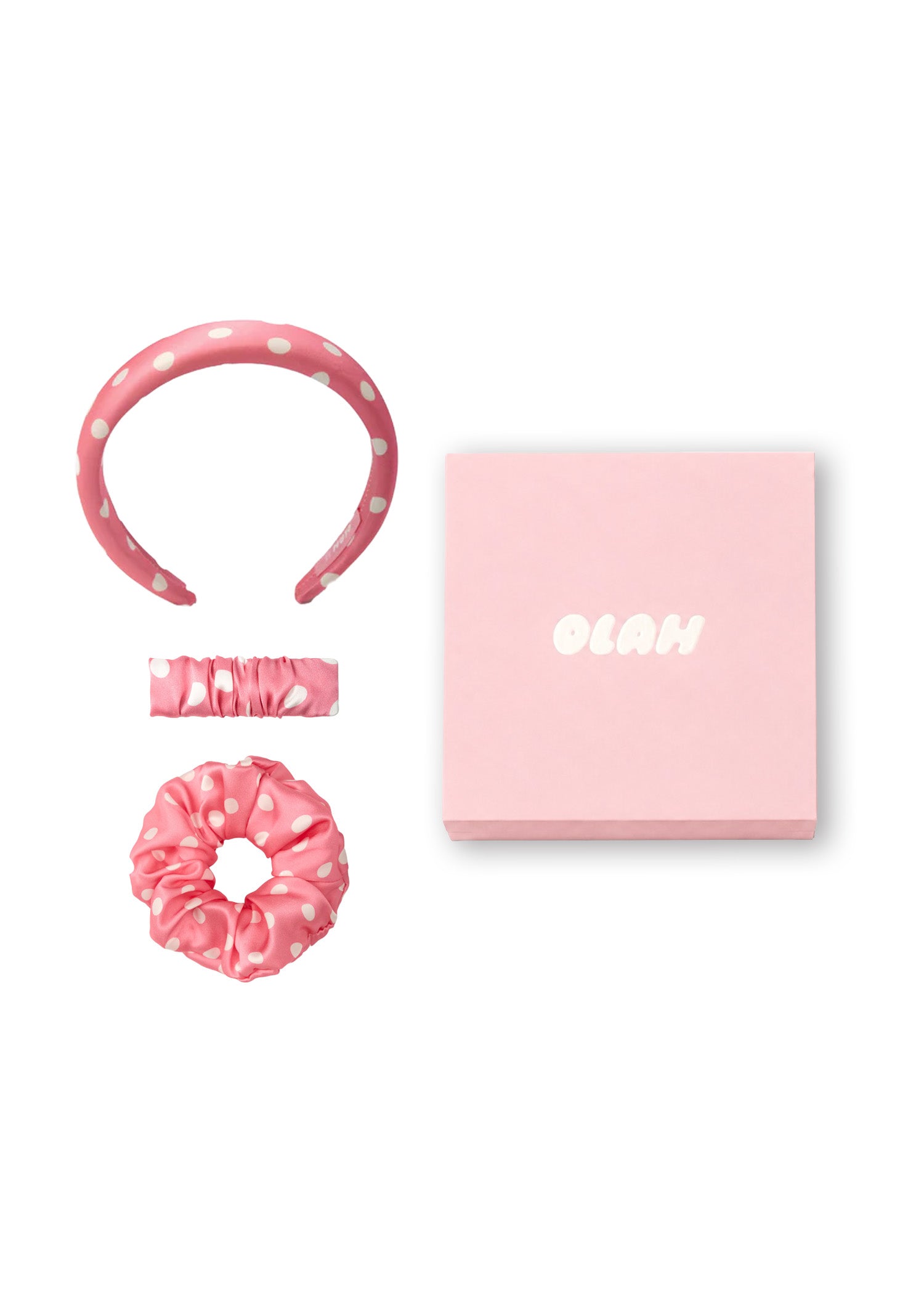 Polka Dot Silk Hair Ritual Gift Set