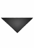 Silk Organza Triangle Scarf - Black