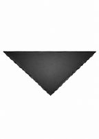 Silk Organza Triangle Scarf - Black