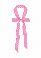 Le Petit Dot Silk Hair Ribbon Scarf - Rosé