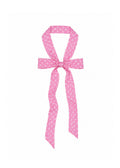 Le Petit Dot Silk Hair Ribbon Scarf - Rosé