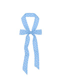 Le Petit Dot Silk Hair Ribbon Scarf - Azur
