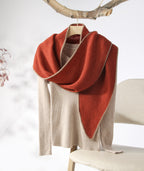 Triangle Cashmere Shawl - Pumpkin Spice