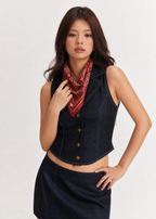 Paisley Silk Bandana Scarf 26 - Ruby Burgundy