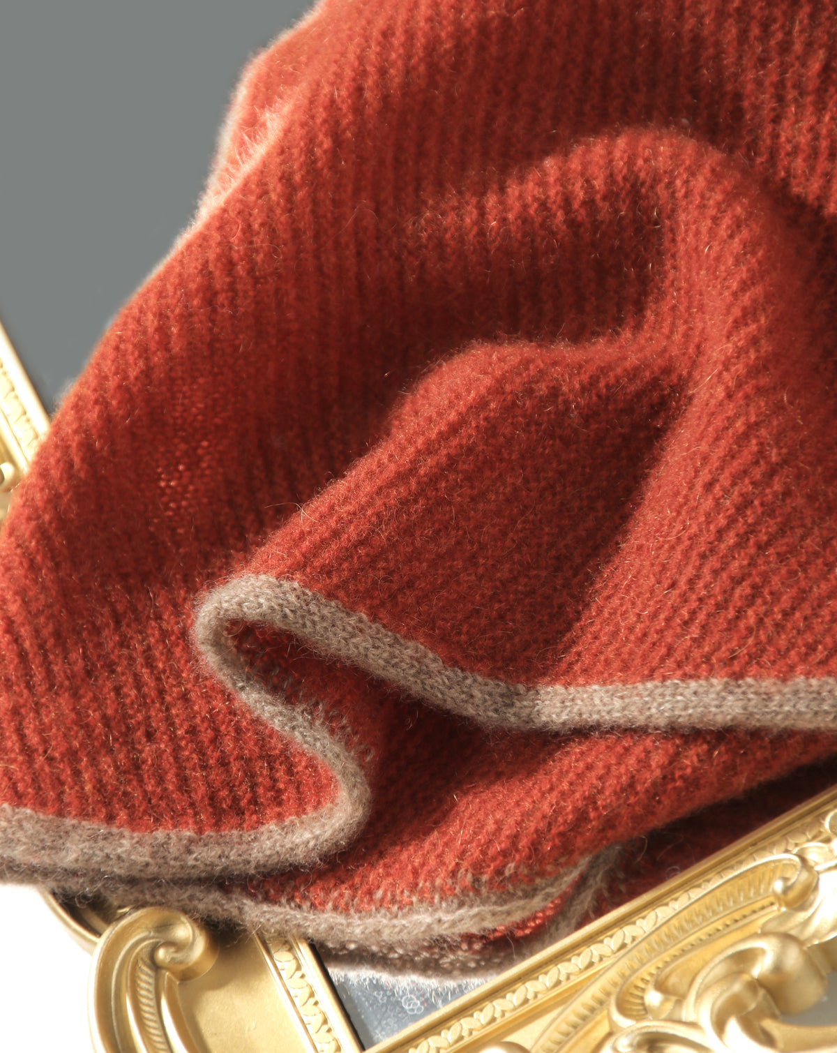 Triangle Cashmere Shawl - Pumpkin Spice