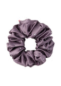 Crystal Twinkle Silk Scrunchie - Purple
