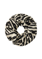 Zyra Silk Scrunchie - Black